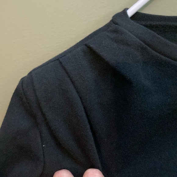 Zara Blue Boxy Crop Sweatshirt with Long Sleeves - Picture 3 of 12